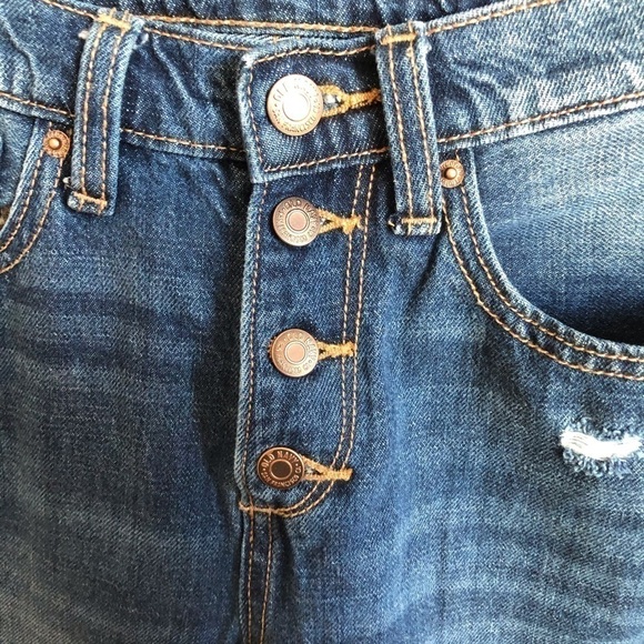 Old Navy Girls Boyfriend Button Fly Jeans - Picture 2 of 11